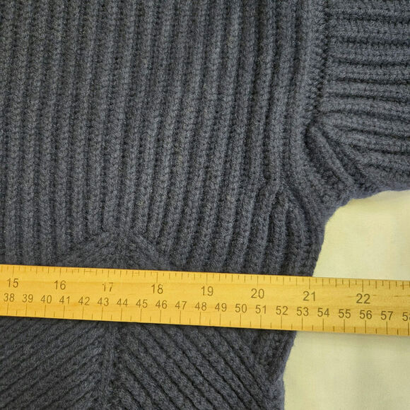 NWT Thakoon Navy Chunky Turtleneck Sweater 100% Geelong Lambswool Size M - Picture 7 of 11
